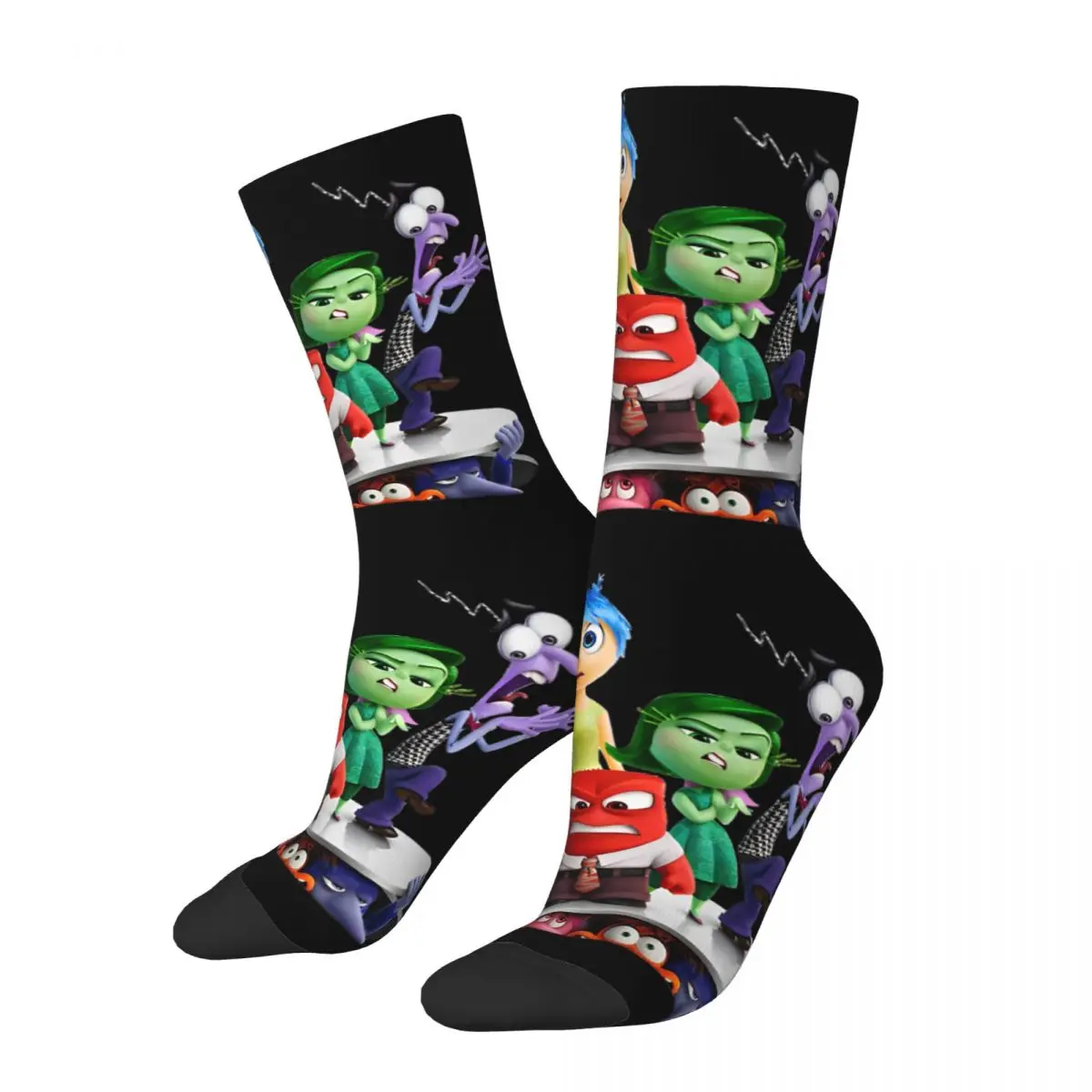 

Happy Funny Male Men Socks Harajuku Inside Out 2 Emotional Group Sock Skateboard Women Stockings Spring Summer Autumn Winter