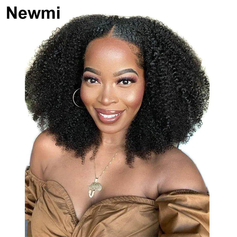 

Afro Kinky Curly Wig Human Hair 13x4 13x6 Kinky Curly Lace Front Human Hair Wigs for Black Women 180 Density Preplucked Lace Wig