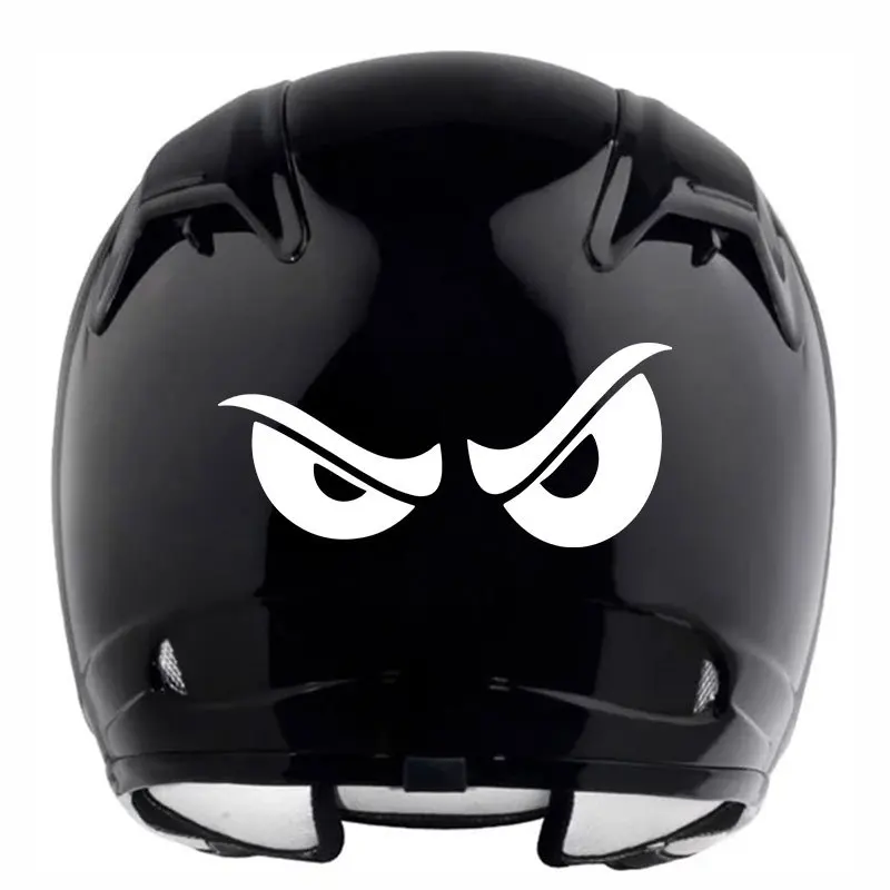 

1 шт. Водонепроницаемая виниловая наклейка «Злые глаза» для мотоциклетного шлема, обтекателя, скутера, кузова автомобиля, универсальный декор