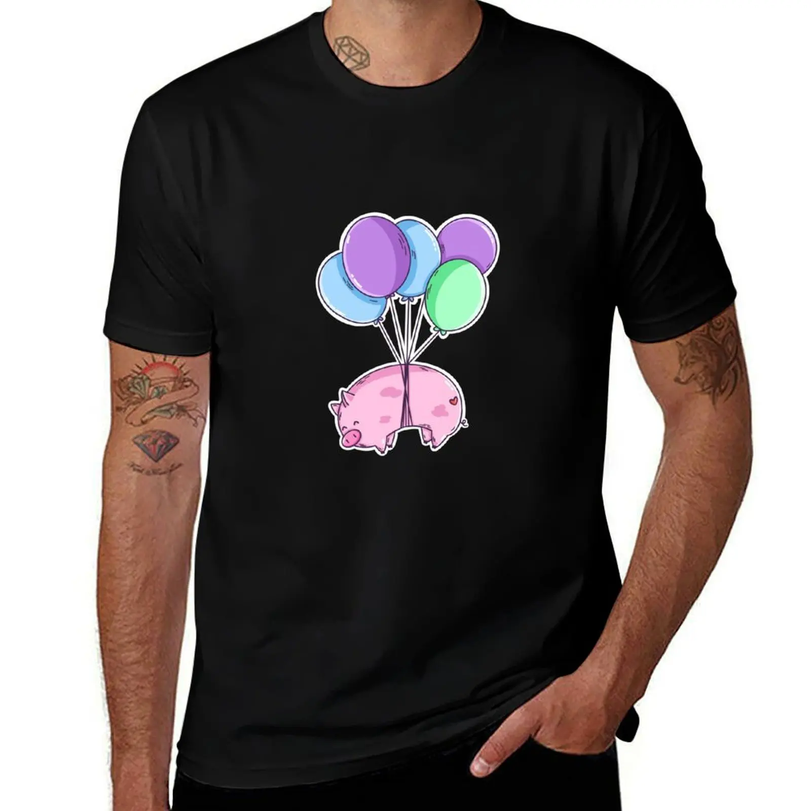 

Flying Pig T-Shirt man t shirt luxury t shirt custom print T-Shirt