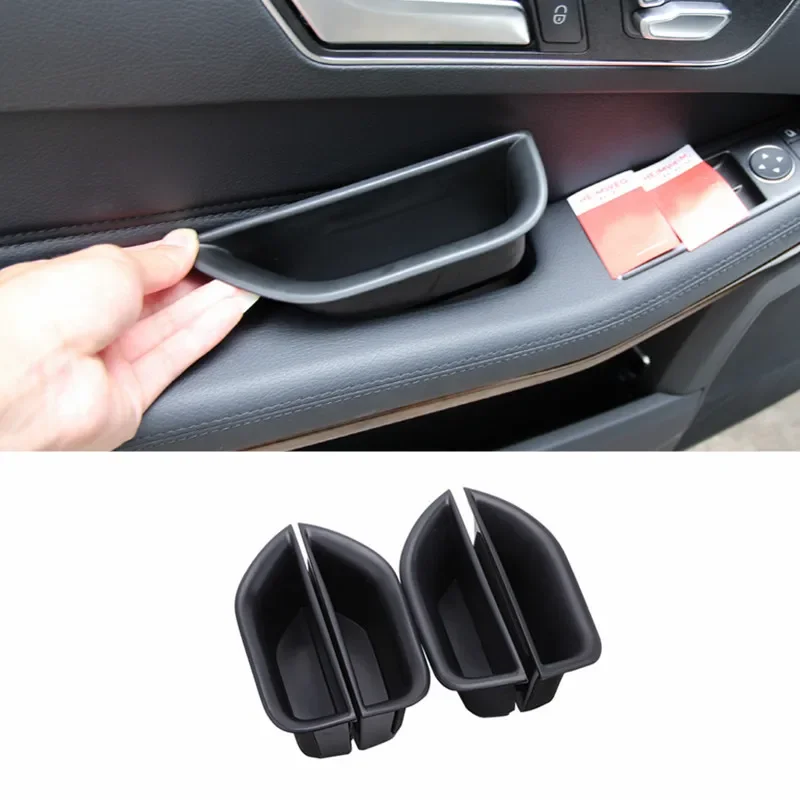 

Car Door Handle Container Holder Tray Storage Box For Mercedes Benz E Class W212 W207 E200 E260 E320 E350 Organizer Accessories