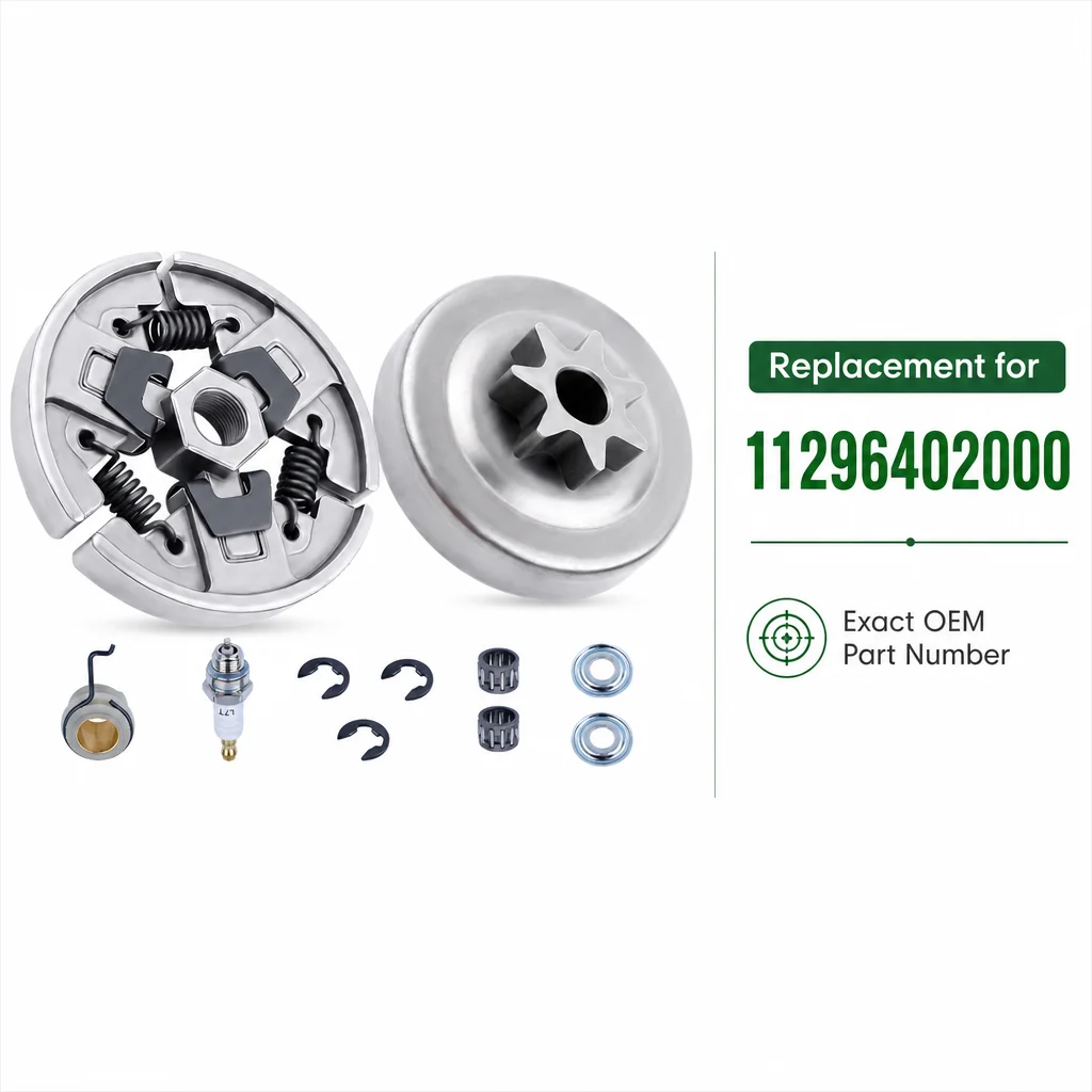 Spark Plug for Stihl Chainsaw MS290 MS390 029 039 MS310, Clutch Drum Sprocket Needle Bearing Kit Replaces 11296402000