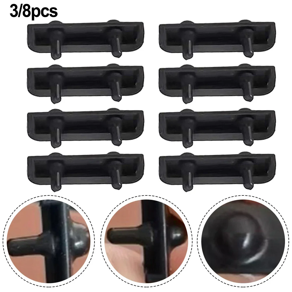 3/8 Uds cubierta de protección contra arañazos parachoques de goma para freidora de aire, bandeja de freidora de aire piezas de repuesto de goma accesorios Kits de herramientas de cocina