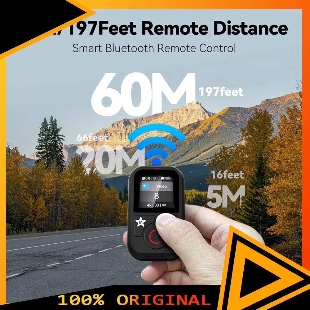 telesin防水bluetoothリモコン-gopro-hero-13-12-11-10-9-8-max用-リストストラップ付き-アクションカメラアクセサリー