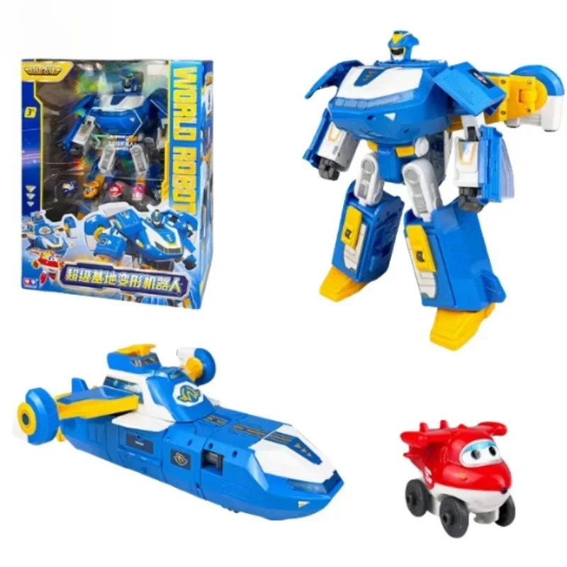 

In Stock! Genuine Super Wing Base - Large Cool Sound & Light Luxury Deformation Machine, Figure Model & Holiday Gift