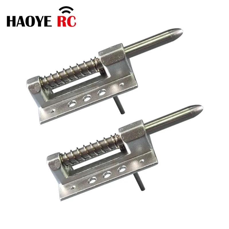 Haoye 1 PC Pin Length Aluminum Canopy Locks For RC Airplanes Parts Electric Planes Foam Model Accessories Color Silver