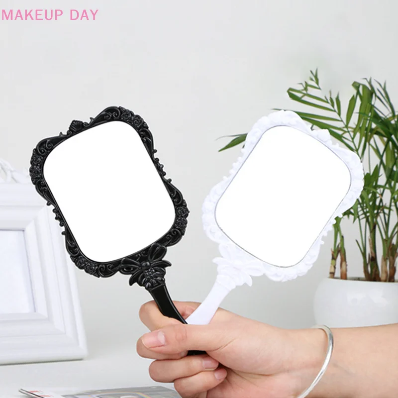 3D Stereo Retro Butterfly Hand-Held Cosmetic Mirror Desktop Makeup Decorative Mirror Hand Beauty Mirror Girl Birthday Gifts