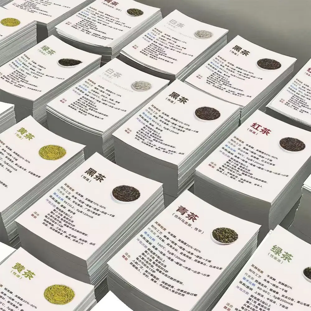High End Customization of Chinese Famous Tea Cards (Contact Customer Service to Confirm Order Before Placing)