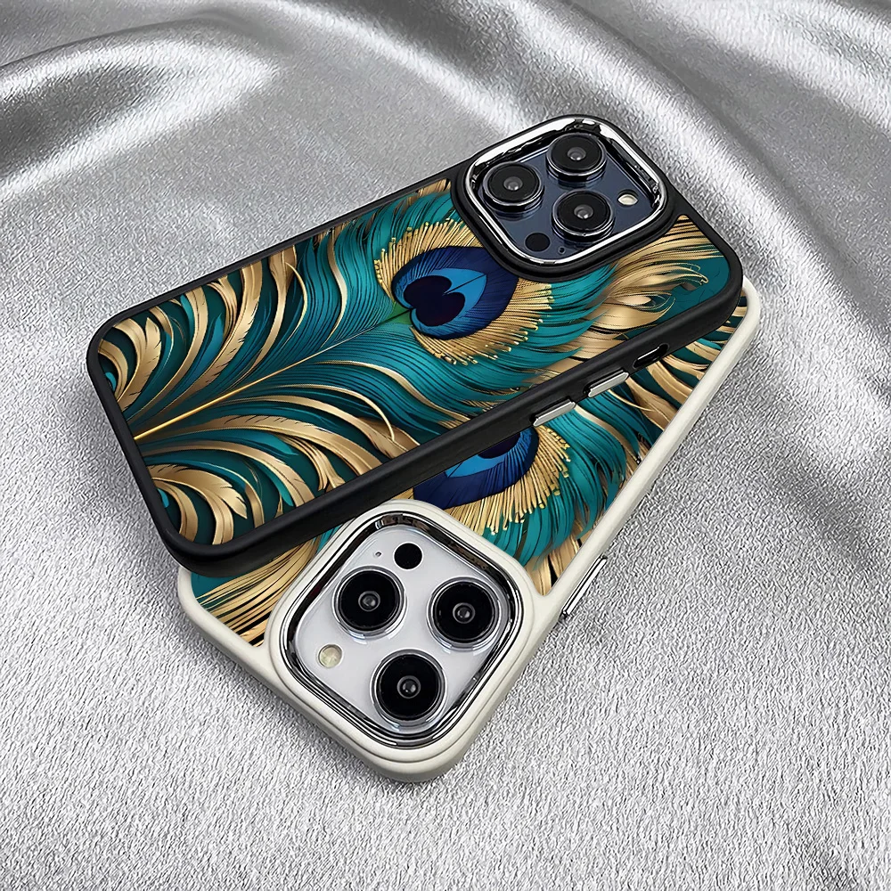 

Peacock Feather Pattern case,suitable for iPhone16Pro Max/ iPhone16Pro/ iPhone16/ iPhone16 Plus to iPhone11 12 13 14 15 series