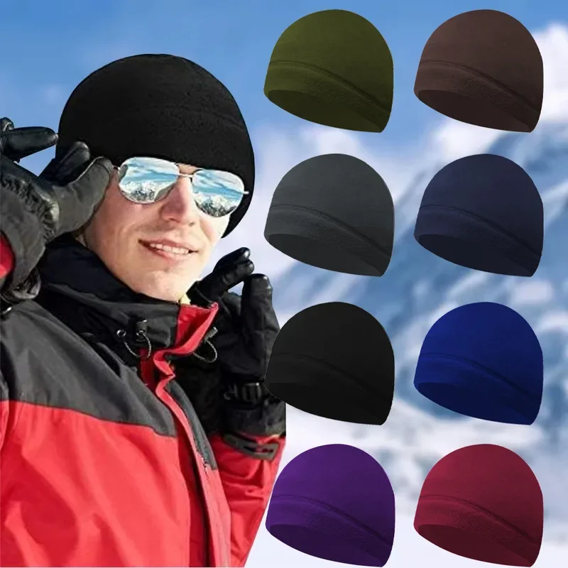 New Unisex Windproof Polar Fleece Warm Beanie Hat Cap Male Winter Ski Cycling Cap Hat For Womenkullies Hip Hop Hats