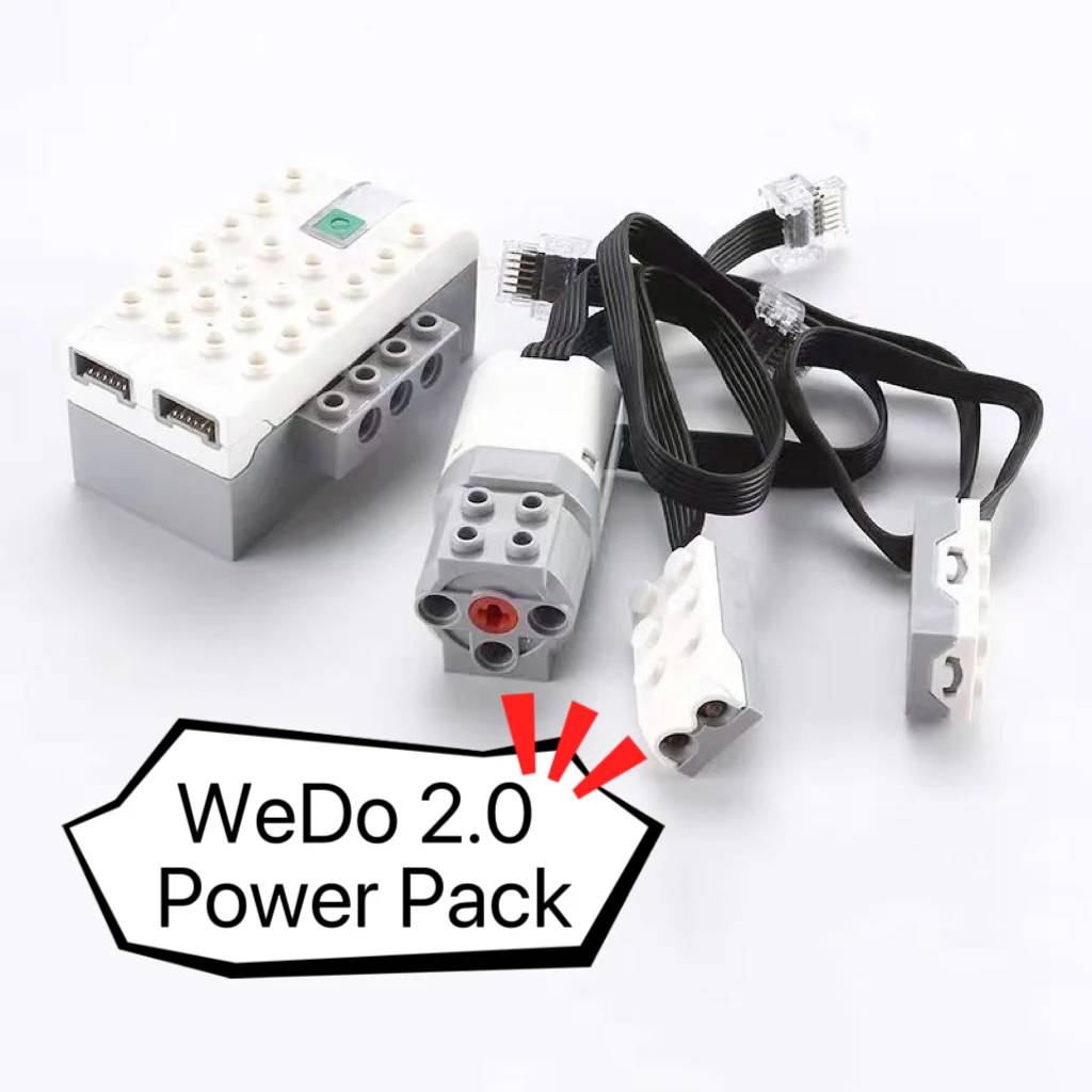 

Блок питания WeDo 2,0, функции питания для средних двигателей 45300/45303, датчики, обучающие строительные блоки STEM для детей