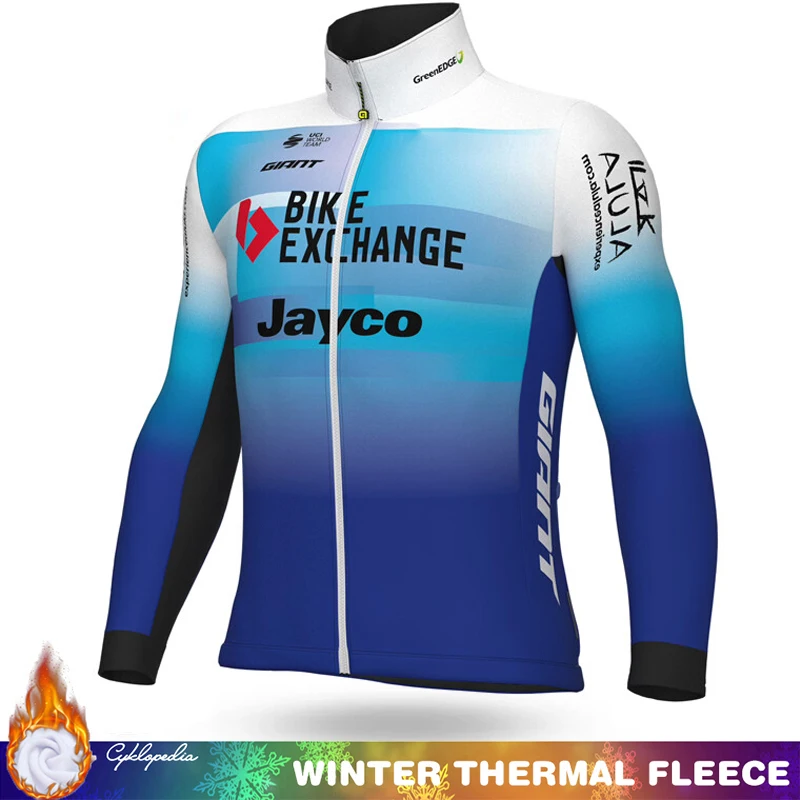 

2026 JAYCO Winter Cycling Clothing Jersey Men Thermal Fleece Man Maillot Mtb Men's Mens Clothes Road Bikes Triathlon Long Sleeve