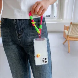 For Cell Phone Coarse Type Nylon Weaving Short Hand Lanyard Strap Wrist Chain Pendant Phone Outdoor Anti-Lost Rope Portable