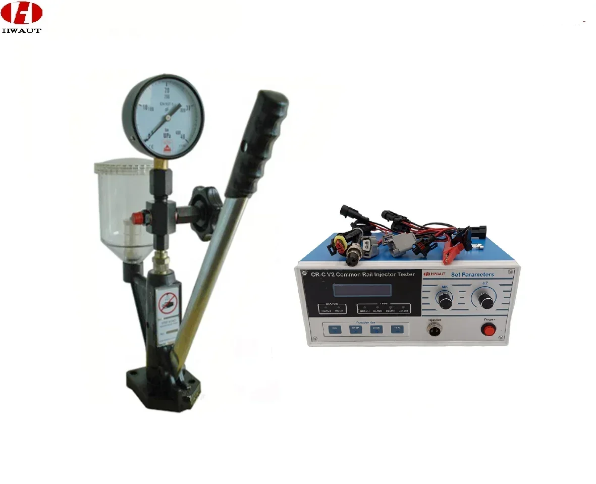 Diesel Electromagnetic CR-C Common Rail Injector Tester  And S60H Nozzle Validator Test Tools Kit for DENSO DELPHI CAT CUM