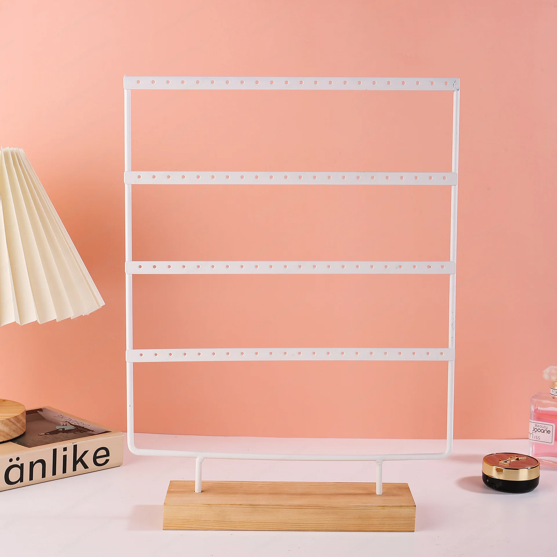 (excluding Jewelry) Jewelry Rack, Earrings Display Rack, Removable Wooden Bottom, Earrings, Jewelry Stud Earrings,Storage Hanger