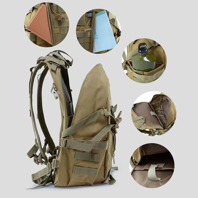 Multifunctional Hiking Camping Backpack Men\'s 900D Camouflage Brigade CyclingOutdoor Mountaineering Tactical Sports Bag Backpack