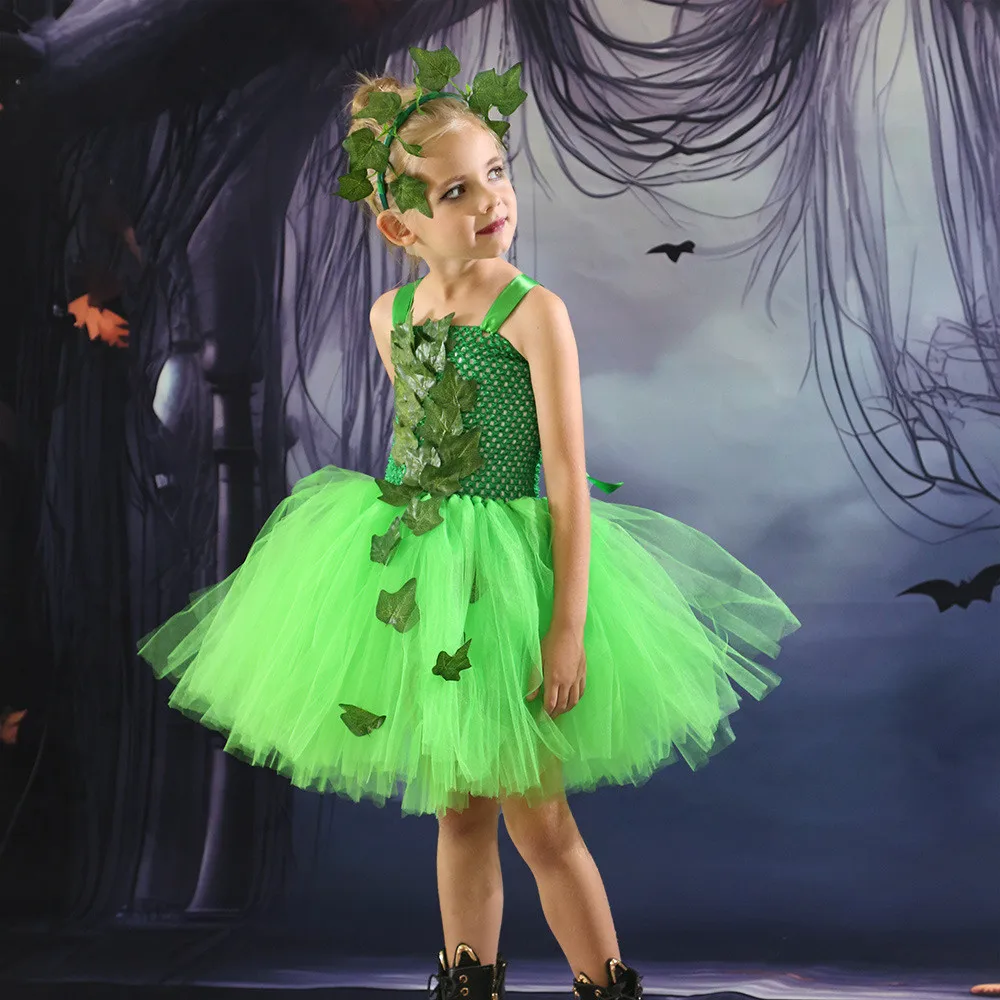 Kids Girls Green Le… - image