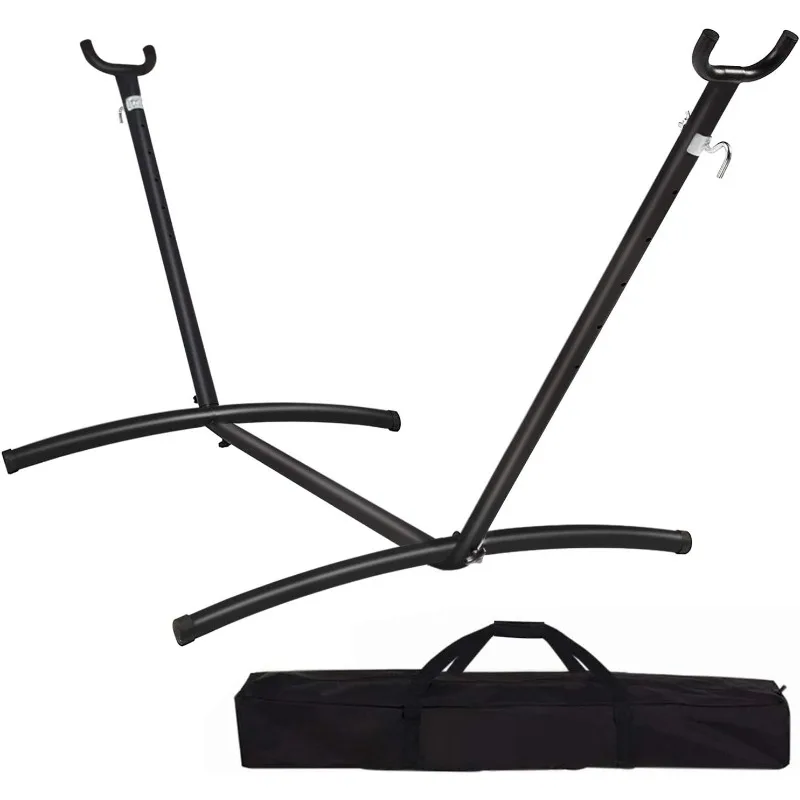 

Zupapa 550LBS Weight Capacity Steel Hammock Stand, Adjustable Hooks Fits Hammocks 8 to 10.5 Feet Long, 2 Person, Space Saving