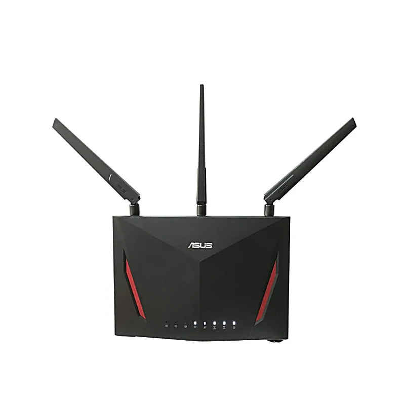 Imagem -03 - Asus-melhor Roteador Wi-fi sem Fio Rt-ac86u Ac2900 802.11ac Mu-mimo Dual-band 2.4 Ghz Ghz 1600mbps Portas Gigabit