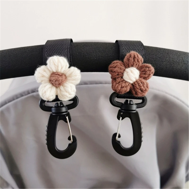 Baby Stroller Hook Hanger Lovely Flower Toddlers Cart Organiser Bag Storage Rack