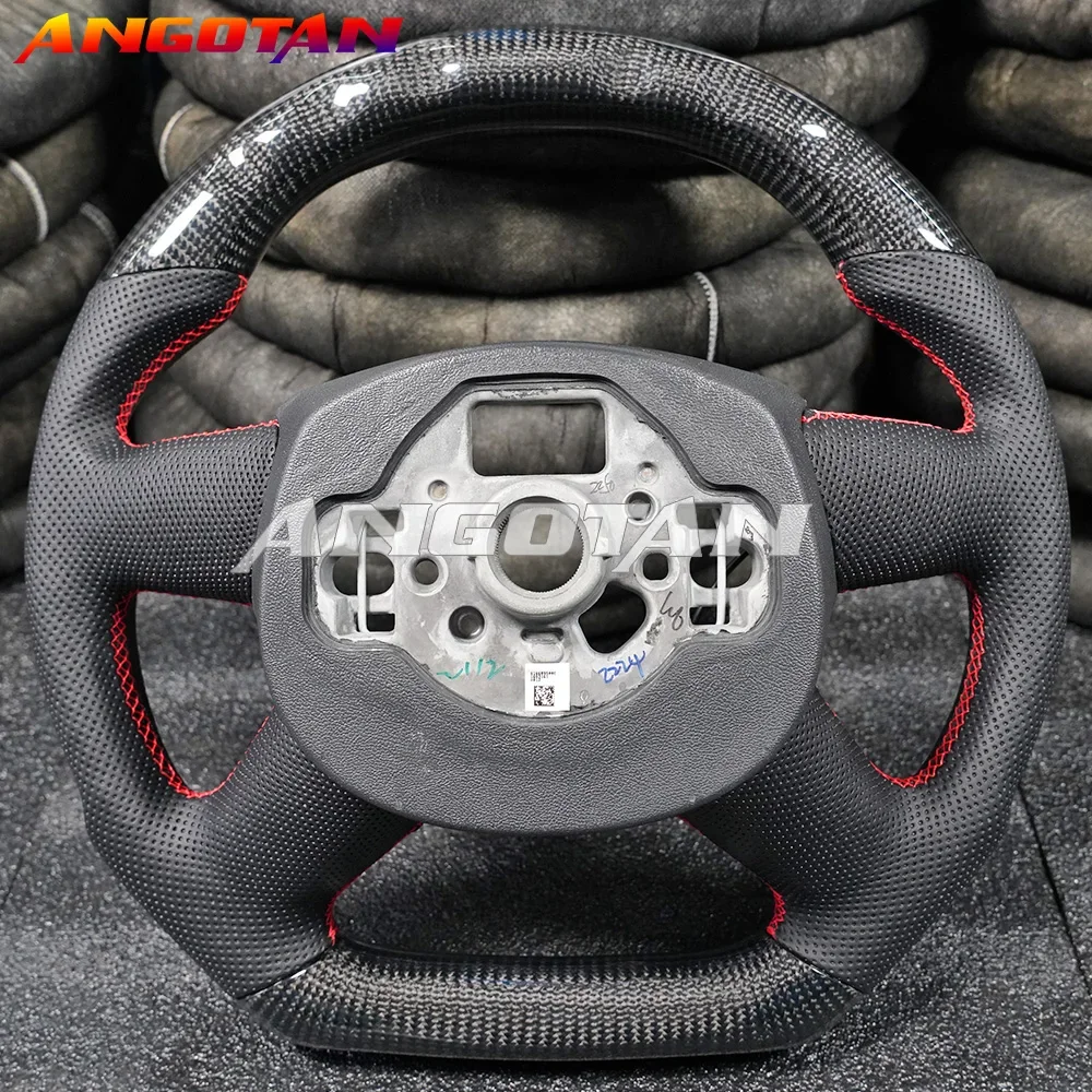 Customized Car Leather Carbon Fiber Steering Wheel Kit For Audi A6 A6L A7 2012 2013 2014 2015 2016 2017 Steering Wheel