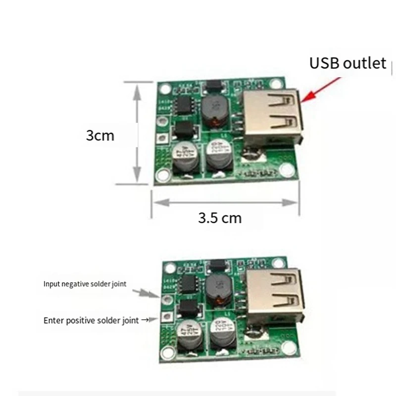 ソーラーパネルパワーバンク,USB充電電圧コントローラー,ケース付きレギュレーター,入力5-20v,出力5v,2a