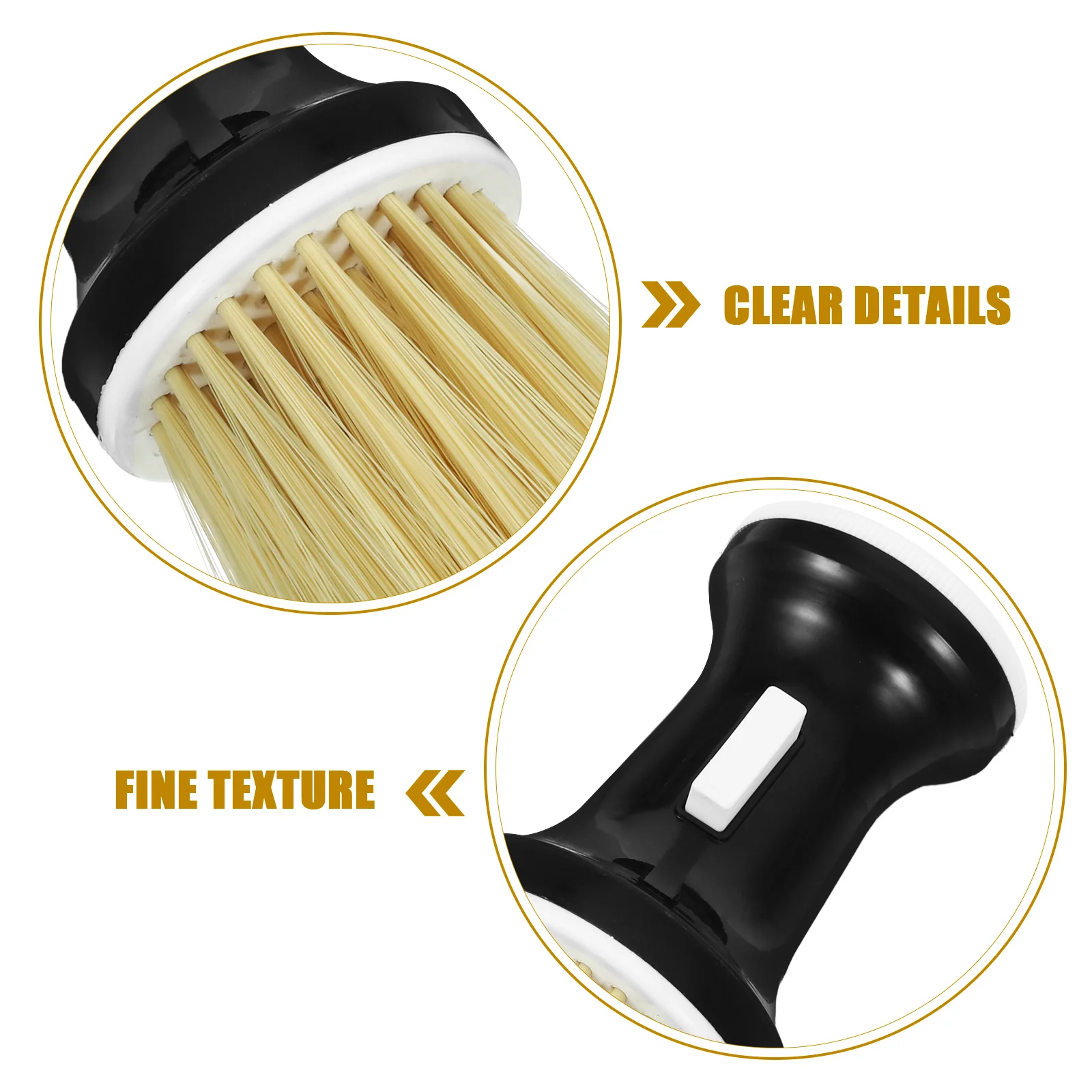 

Large Hair Cleaning Brush Neck Duster Barber Brush Soft Nylon Bristles for Broken Hair Removal Salon Neck Duster