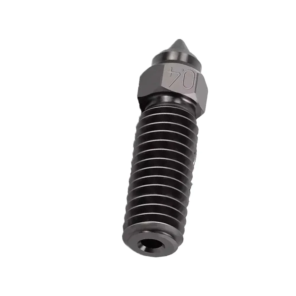 

Threaded Nozzle Hardened Extruder Nozzle Precision Printing Enhanced Printing Speed Filament Sticking Resistant