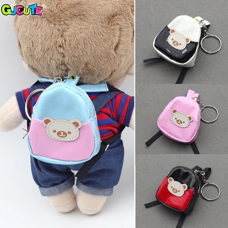 Fashion Doll Bag Mini Zipper Backpack Model Cute Travel Rucksack Haversack Keychain Child Gift Supplies For 1/6 Doll Accessories