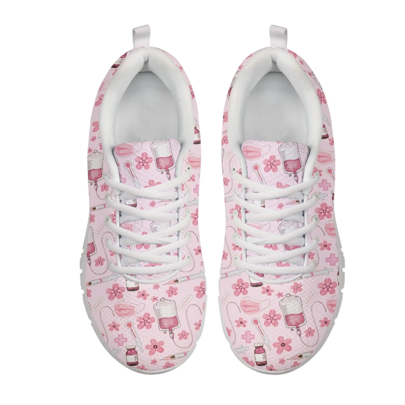 Coloranimal Medical Print Mesh & EVA Sole Women Running Shoes Low Top Tennis Shoes for Mens 2026 New