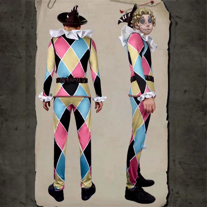 

Mike Morton /Acrobat cos Identity V anime Man Woman Cosplay High-quality fashion costume Full set Top + Pants + Belt +Hatc;3.k'6