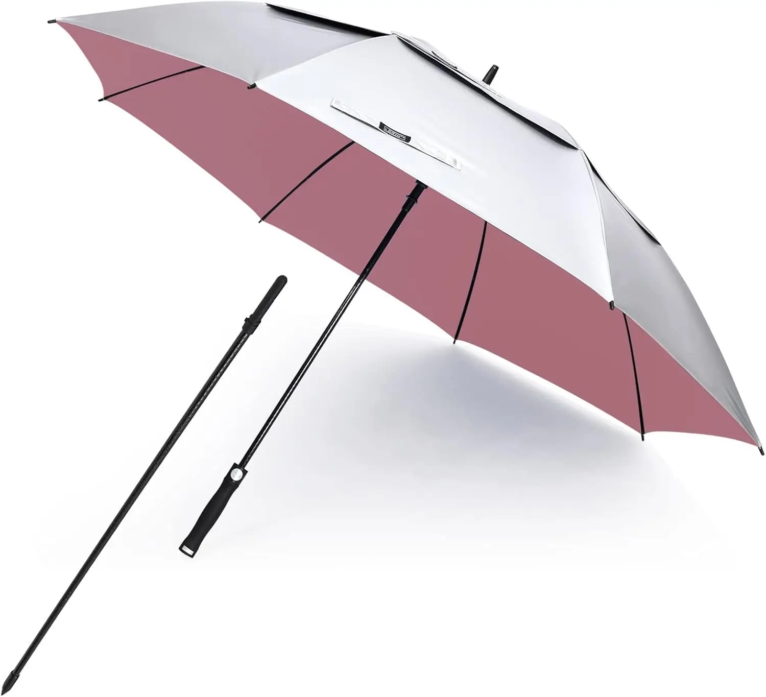 

Зонт для гольфа/пляжа с вентиляцией и защитой от УФ-лучей, дуга 68 футов, автоматическое открытие, увеличенный размер, ветрозащитный, от солнца и дождя