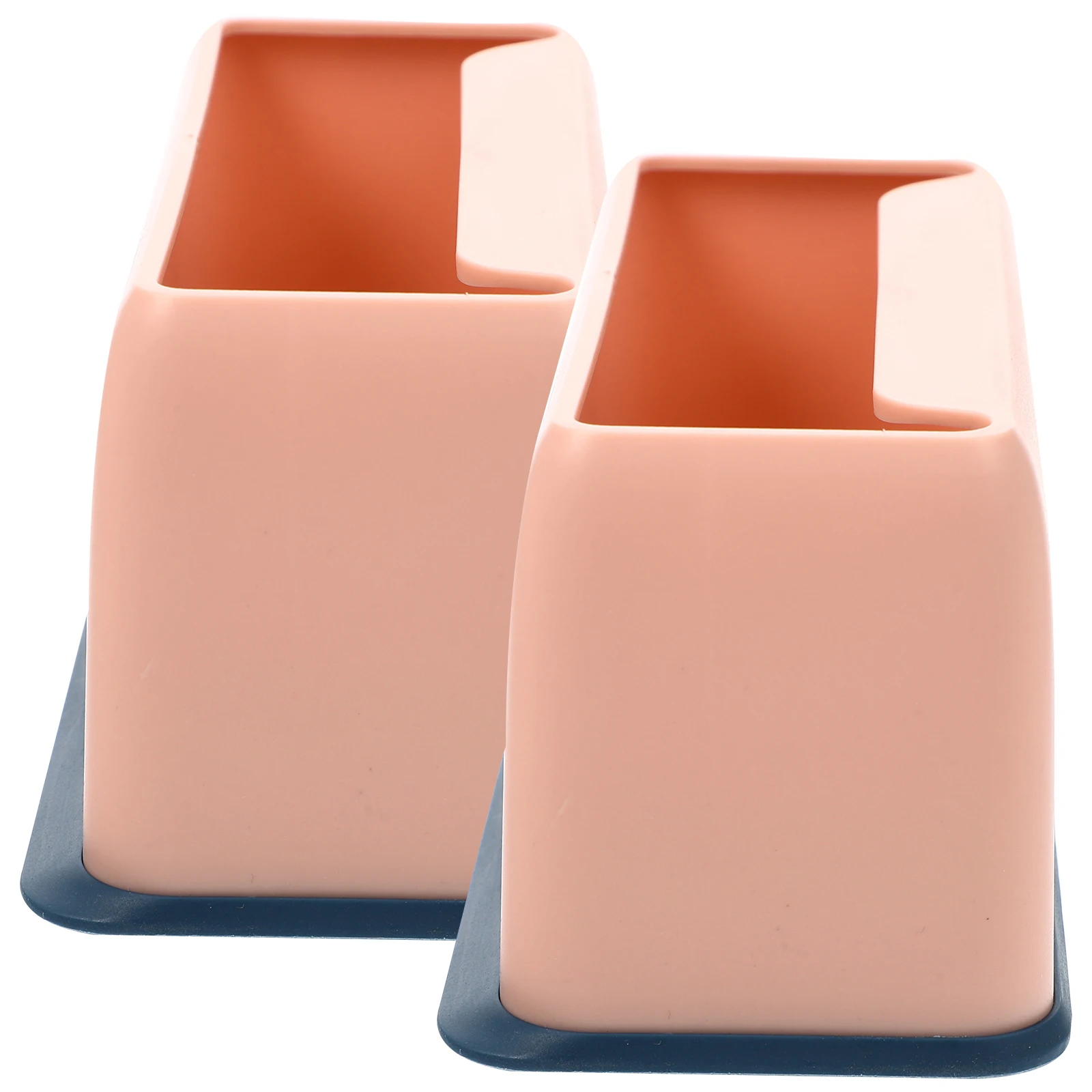 

2pcs Cat Litter Scoop Base Holder Pink Plastic Durable Long Lasting Easy Cleanup Pet Supplies Storage Box Shovel Stand