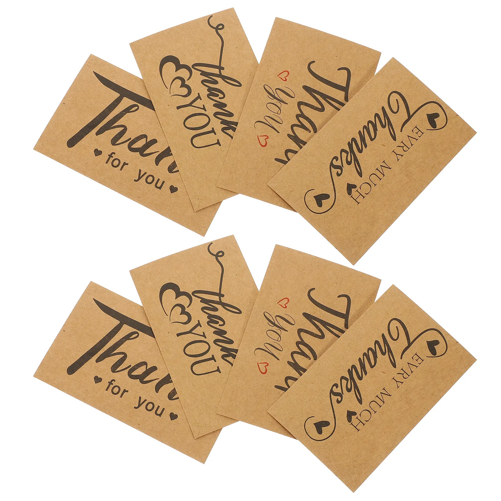 

120Pcs Laser Thank You Cards Lightweight Blank Space Business Greeting Cards Thank Accessory Shop Supply