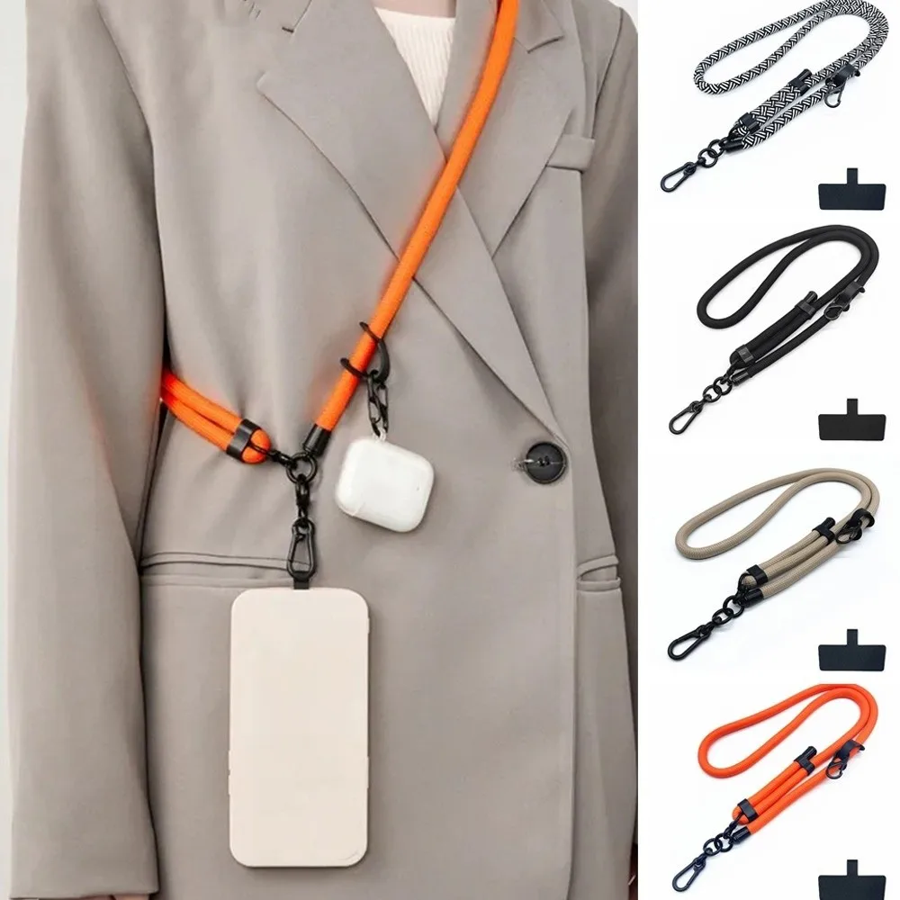 10 مللي متر Crossbody حزام الهاتف سماعات معلقة انفصال الهاتف المحمول الحبل طويل مكافحة خسر الهاتف الرقبة الأشرطة #3