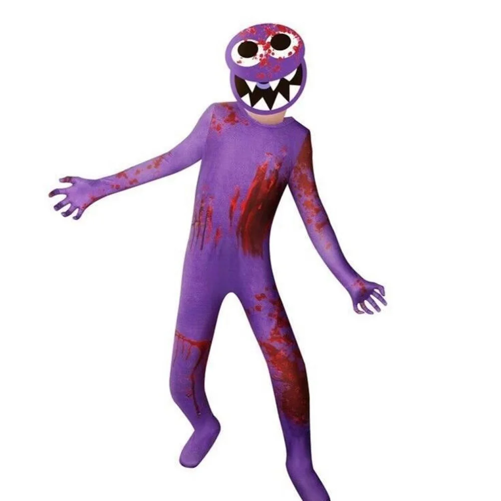 أزياء الهالوين لعام 2025 Damis Canival Rarcenciel Pour Enfants Garcons Combinaison De Jeu Dhorreur De Monstre Bleu Wiki Kids #3