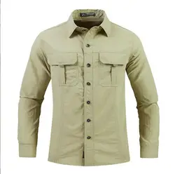 Mens Military Shirt ,Work Cargo Shirts ，Tactical Breathable Quick-Drying Tops