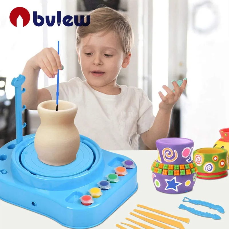 Air Dry Soft Modeling Molding Natural Sculpting Clay Pottery Wheel Kit