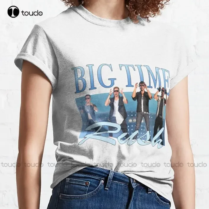 Big Time Rush Retro Band Logo Trending Classic T-Shirt Shirt Dress Make Your Design Fashion Tshirt Summer Xs-5Xl Unisex Retro