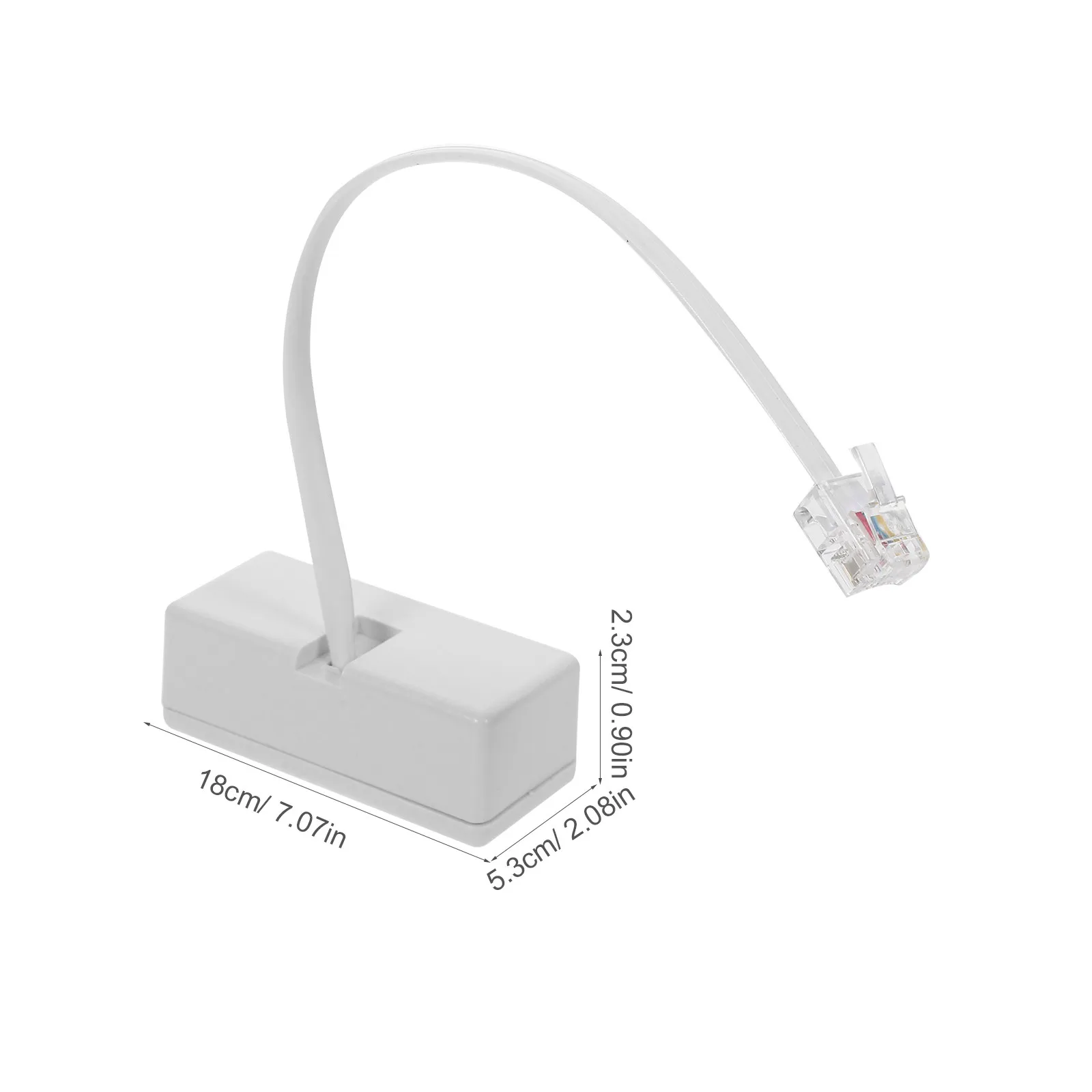 2Pcs Telephone Line Adapters Rj11 Rj14 Detachable Splitter Converter for Landlines Phone Cable Adapter Telephone Accessories