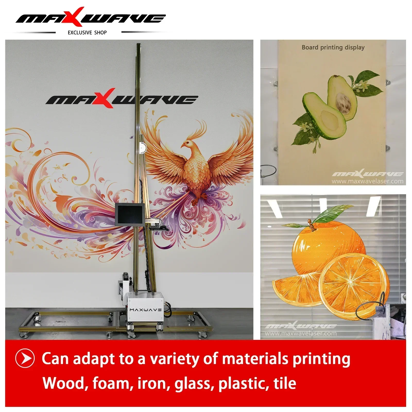 Vertical Printer 3D Wall Printer Machine Direct to Wall Portable Painting Machine With 6M Steady Track Outdoor Printer Factory