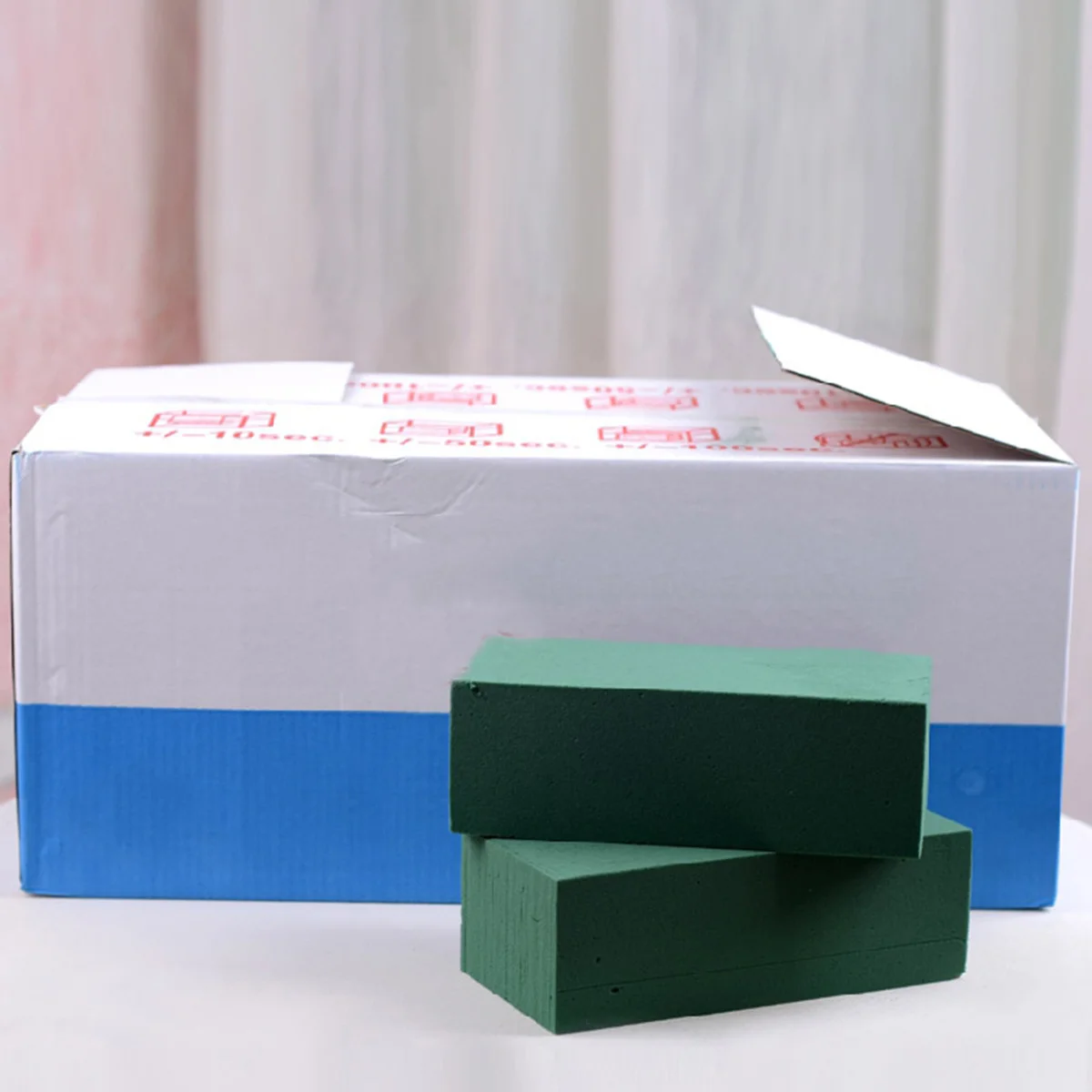 

8pcs Floral Bricks For Artificial Flowers Arrangement Realistic Green Fertilizer Look Vivid Smooth Blocks Craft Projects Home