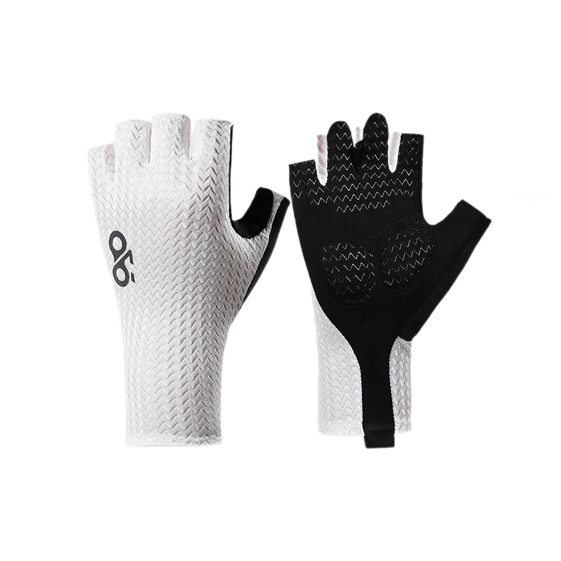 قفازات صيفية قابلة للتنفس نصف إصبع لركوب الدراجات، قفازات لياقة بدنية قابلة للتنفس ومضادة للانزلاق، قفازات رياضية
