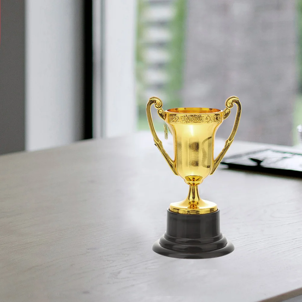 6 Pcs Mini Trophy Tiny Gold 46X46X85CM Award Trophies for Kids Winner Game Prizes Golden Child