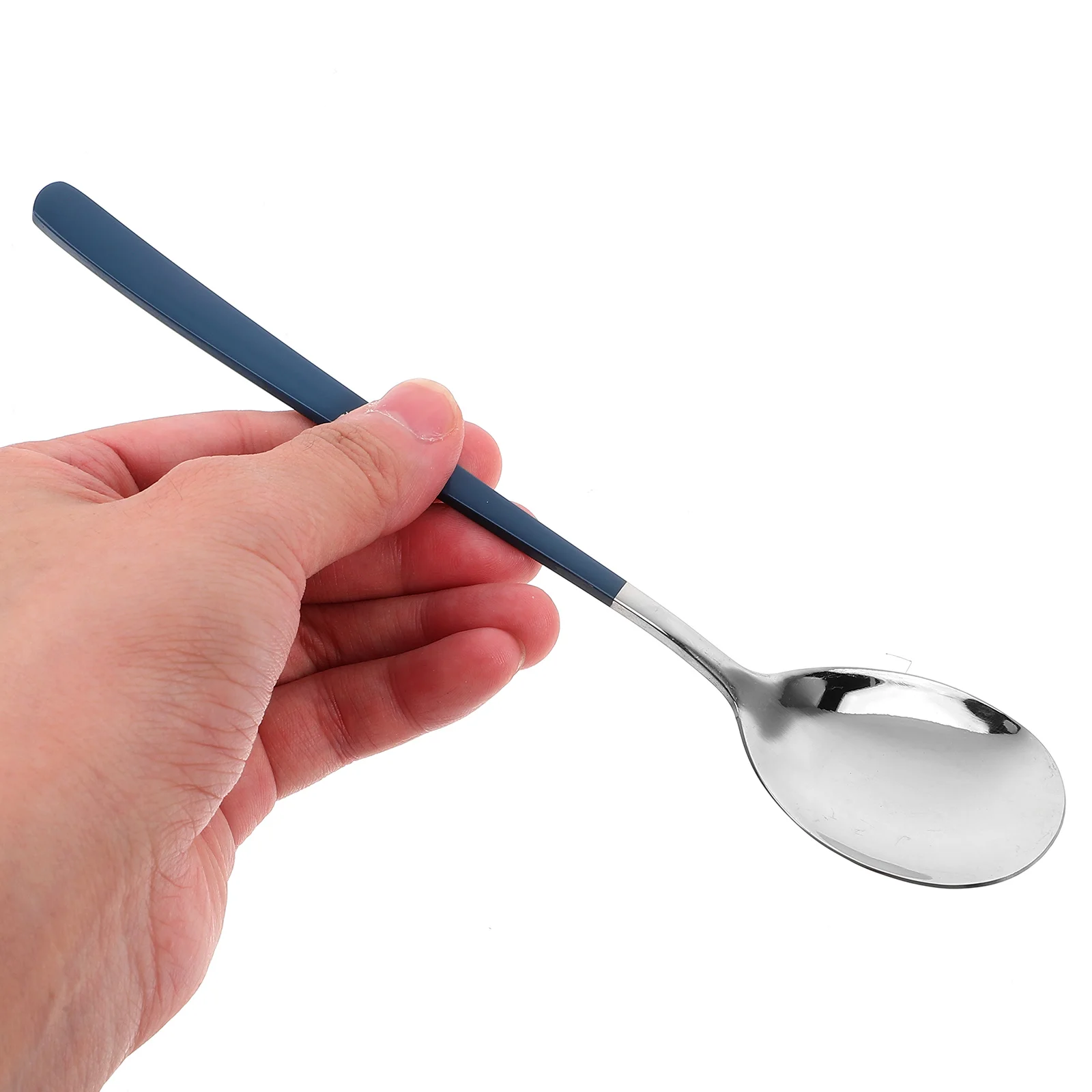 

304 Stainless Steel Portable Cutlery Set 3 Pieces Blue Lightweight Travel Silverware Fork Spoon Chopsticks Outdoor Picnic Dining
