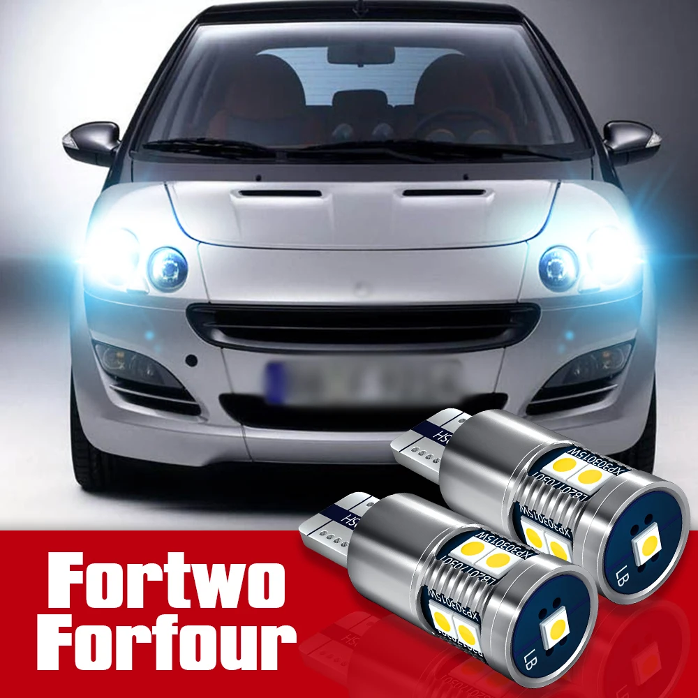 ity 2 sztuki akcesoriów LED Żarówka postojowa do Smart Fortwo MK1 450 MK2 451 MK3 453 Forfour 454 2005 2006 2007 2014