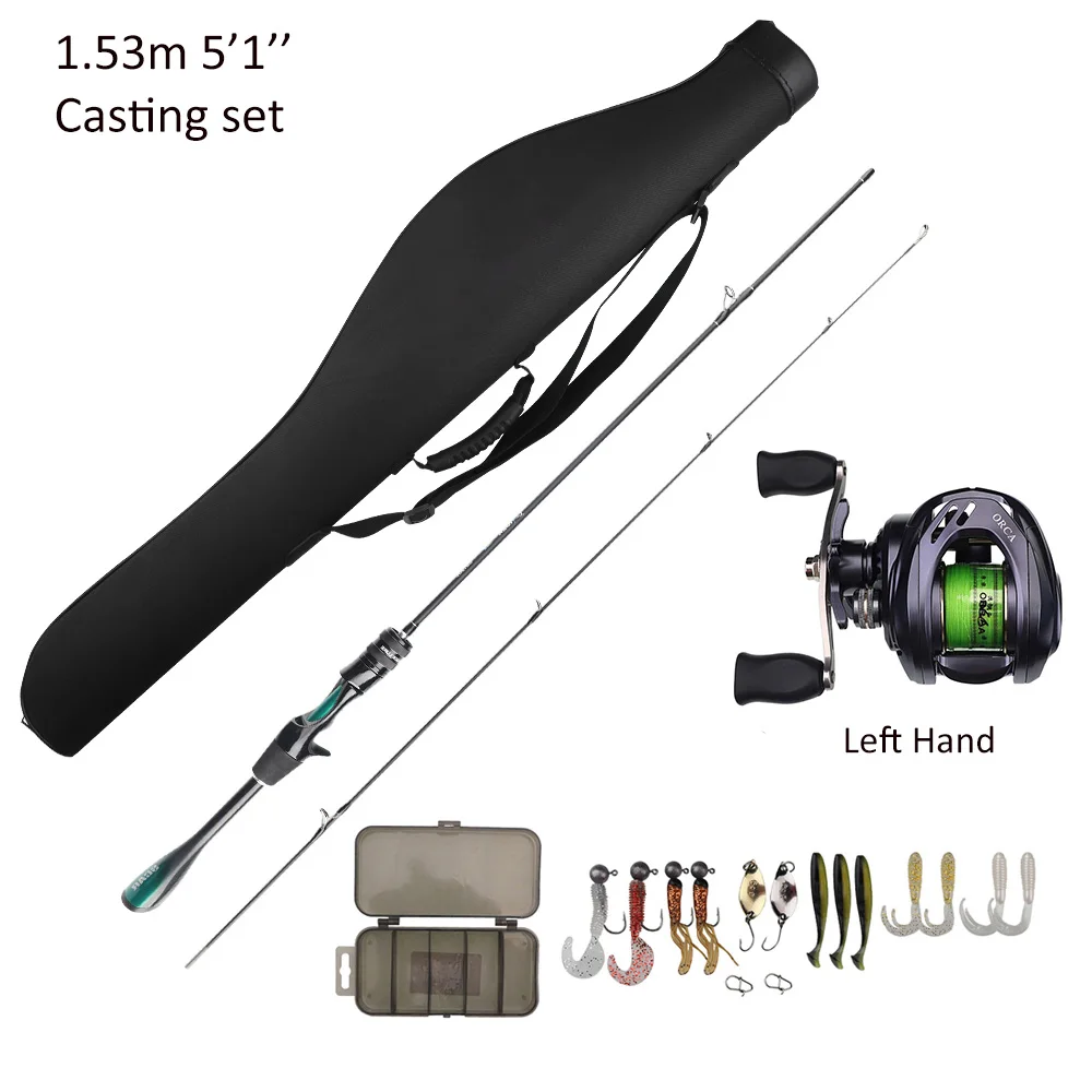FISHINGFANS ORCA ULTRALIGHT UL SOLID TIP TAPERED HANDLE TROUT LAKE RIVER SPINNING CASTING FISHING ROD