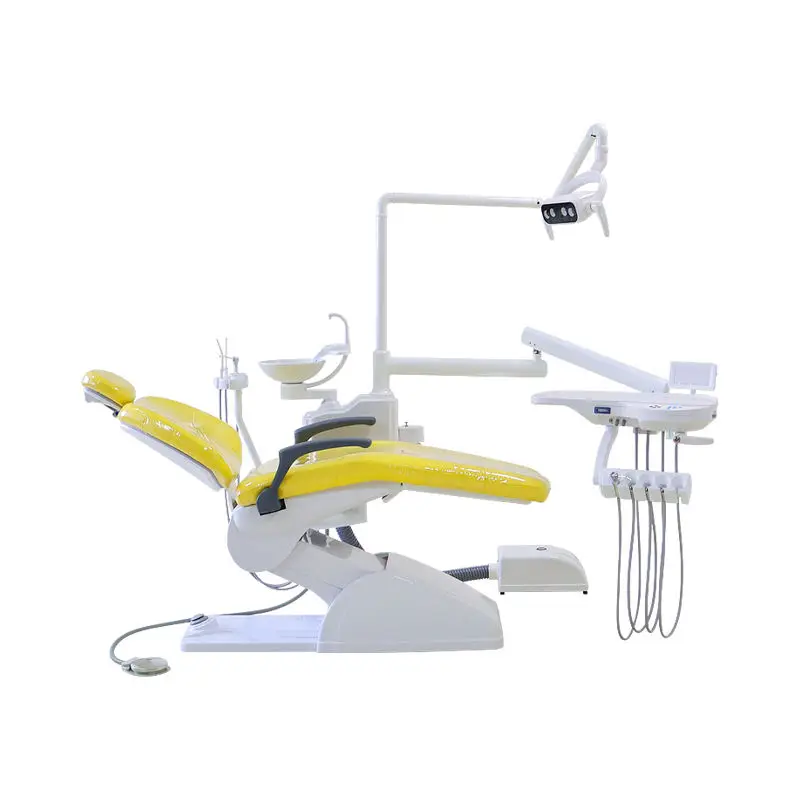 Led Light 24 Volt Dental Chair Manufacturer Fauteuil Dentaire Best Brand with Cuspidor Top 10 Dental Unit Chair Ajax