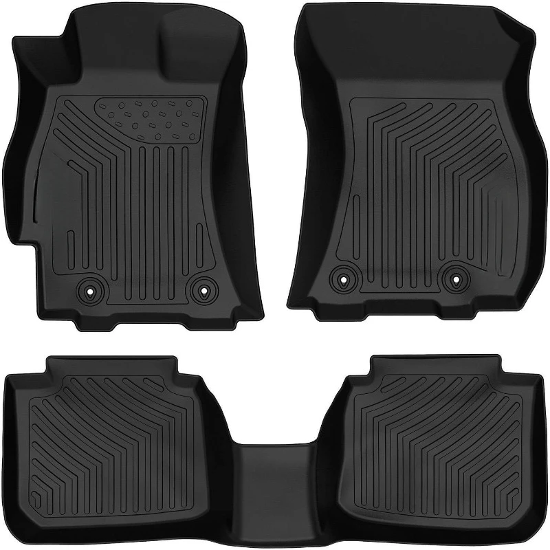 

3D Floor Mats Liners for 2015 2016 2017 2018 2019 Subaru Outback/Legacy 2 Row TPE All Weather United States