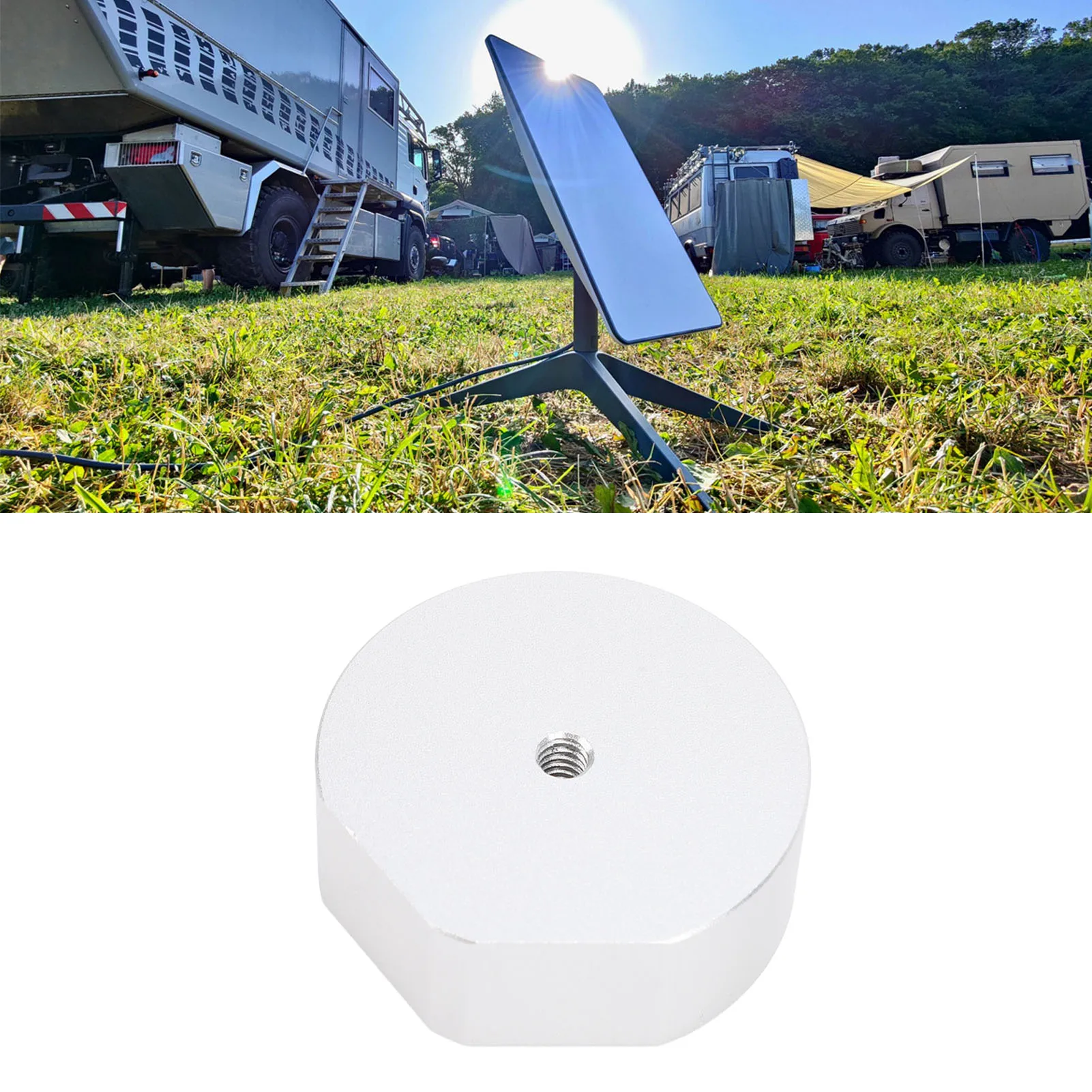 

Мини-супутниковая антенна Адаптер штатива Мини-супутниковая антенна Улучшает стабильность для резьбы 1/4 дюйма-20 и 3/8 дюйма 16